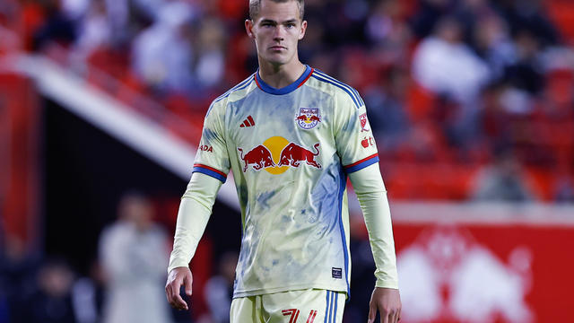 Tom Barlow #74 of New York Red Bulls during the game against the San Jose Earthquakes on April 8, 2023 at Red Bull Arena in Harrison, New Jersey. 