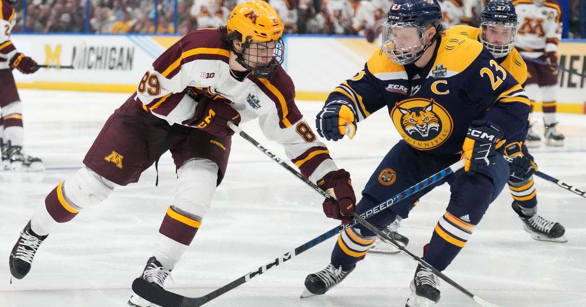 Quinnipiac beats Minnesota 3-2 in OT, wins NCAA hockey title - CBS ...