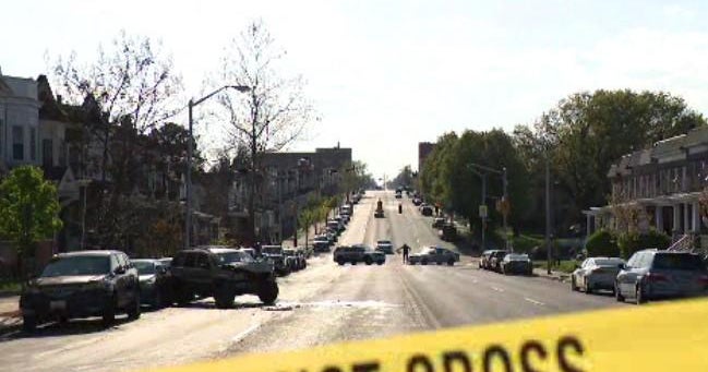 Police investigate shooting, crash in West Baltimore - CBS Baltimore