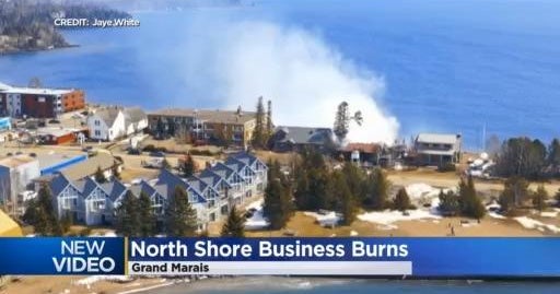 Fire destroys popular Grand Marais ice cream shop - CBS Minnesota