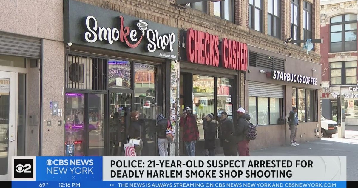 Suspect arrested in Harlem smoke shop shooting CBS New York