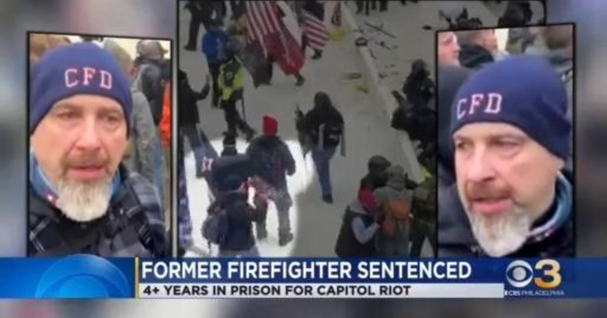 Retired Delaware County firefighter to spend 4 years in prison for Jan. 6 riots