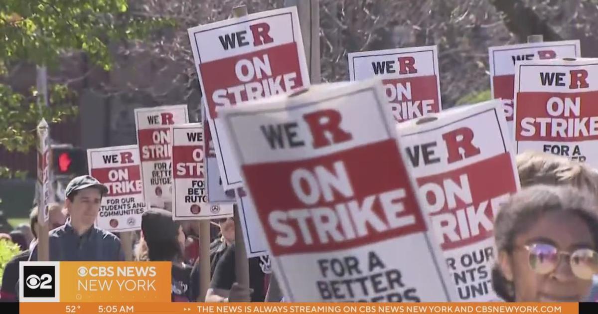 Rutgers University strike enters day 2 CBS New York