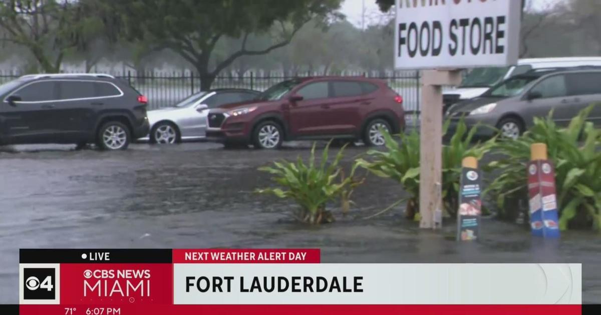 Weather situation in Fort Lauderdale, Wednesday at 6 p.m. CBS Miami