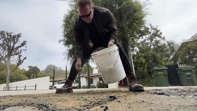 Schwarzenegger LA Potholes 