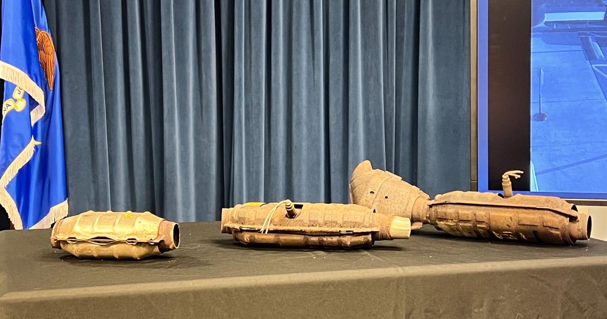 Which towns had the most catalytic converters stolen in 'Operation Cut