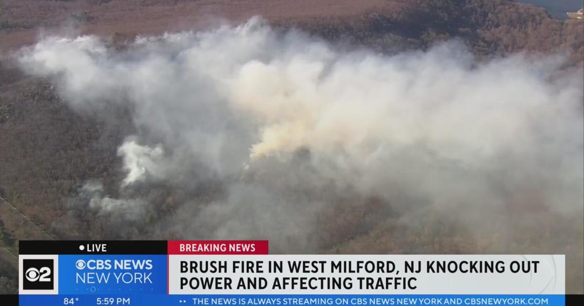 Brush Fire In West Milford Knocks Out Power, Affects Traffic - CBS New York