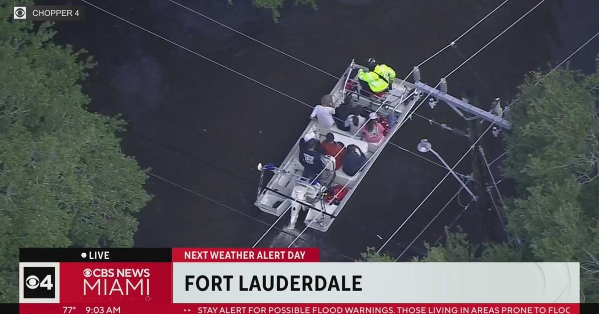 Water rescues underway in Fort Lauderdale for people trapped by ...