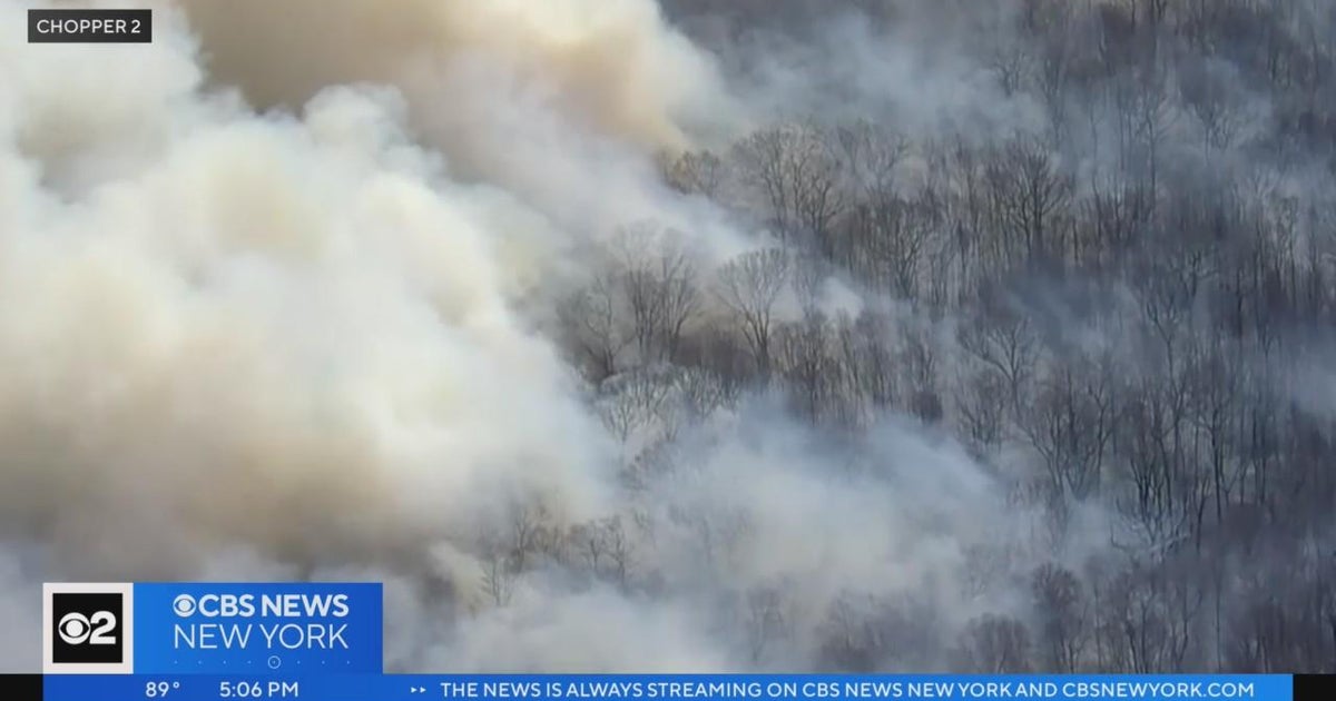 Officials Brush fire in West Milford is 40 contained CBS New York