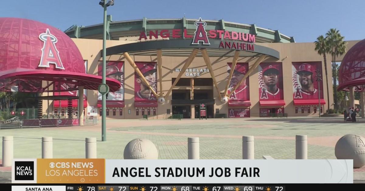 Angel Stadium job fair CBS Los Angeles