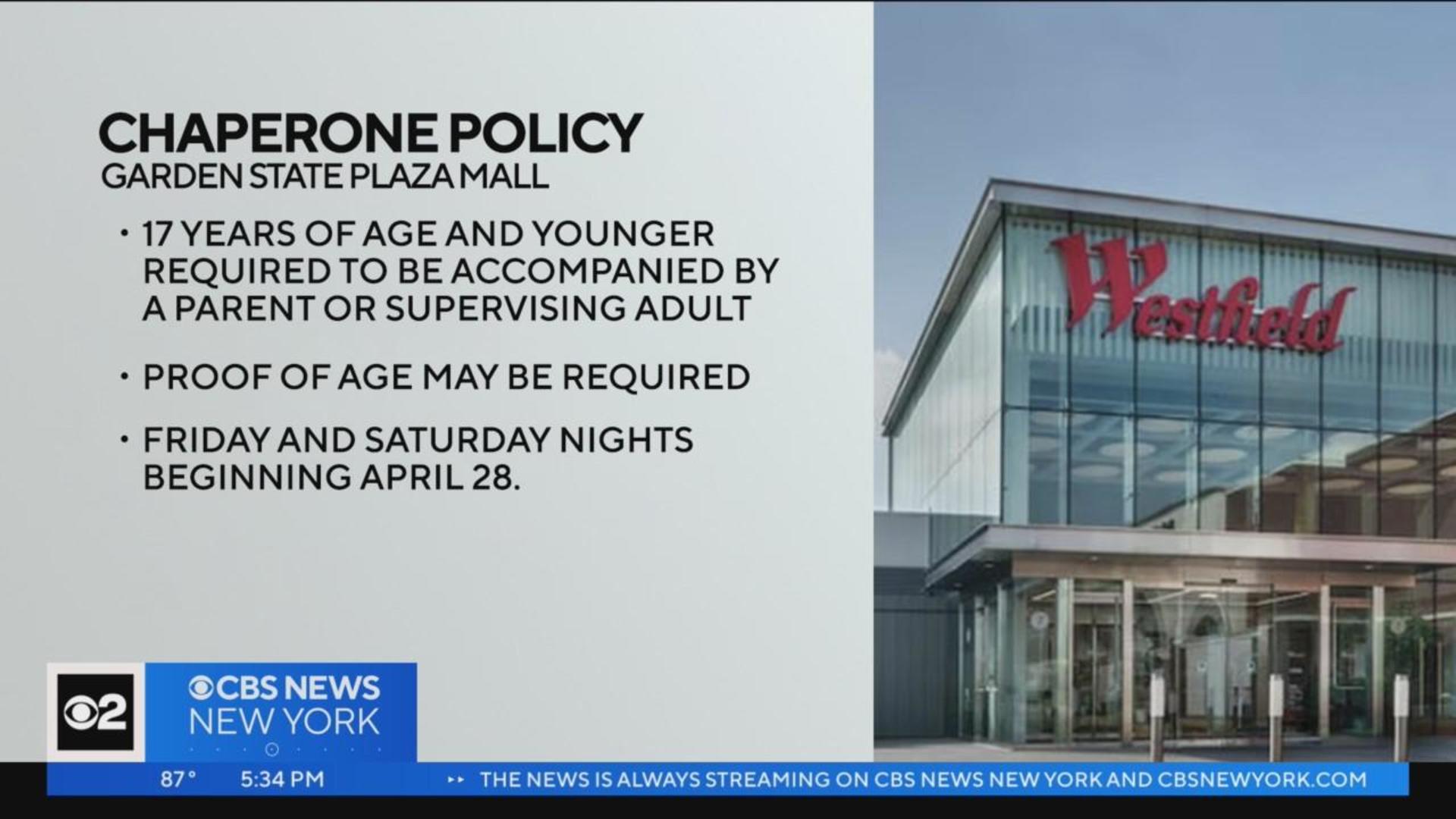 Garden State Plaza Mall implements new chaperone policy - CBS New York
