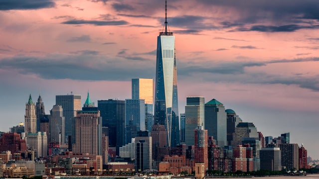 Lower Manhattan NYC from Weehawken NJ
