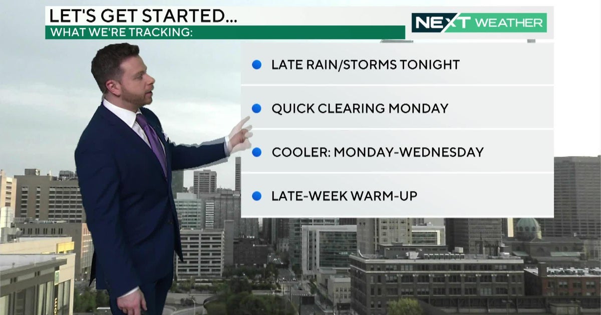 NEXT Weather: Cooler and drier conditions to start the week - CBS ...