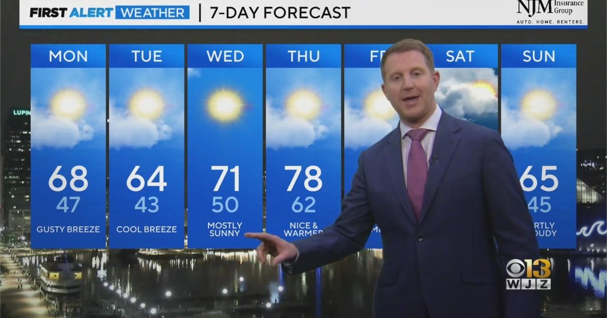 Steve Sosna has your Sunday night weather forecast - CBS Baltimore