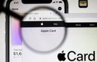 In this illustration the homepage of the Apple Card website 