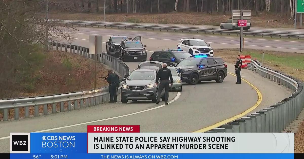 Maine highway shooting linked to apparent murder scene - CBS Boston