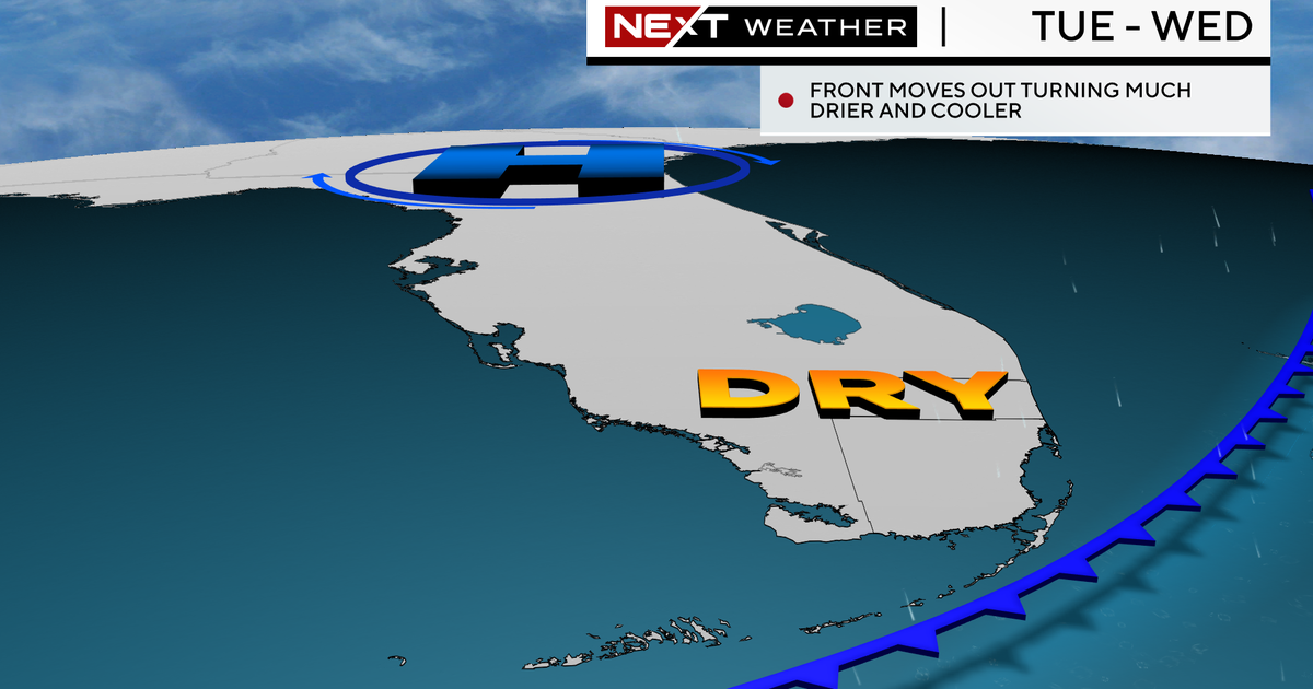 Miami Weather conditions: Sunny and a lot less humid, highs in the reduced 80s