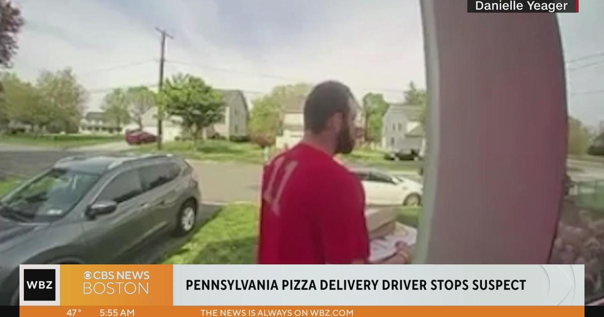 Pizza Delivery Driver Stops Suspect Being Chased By Police - CBS Boston