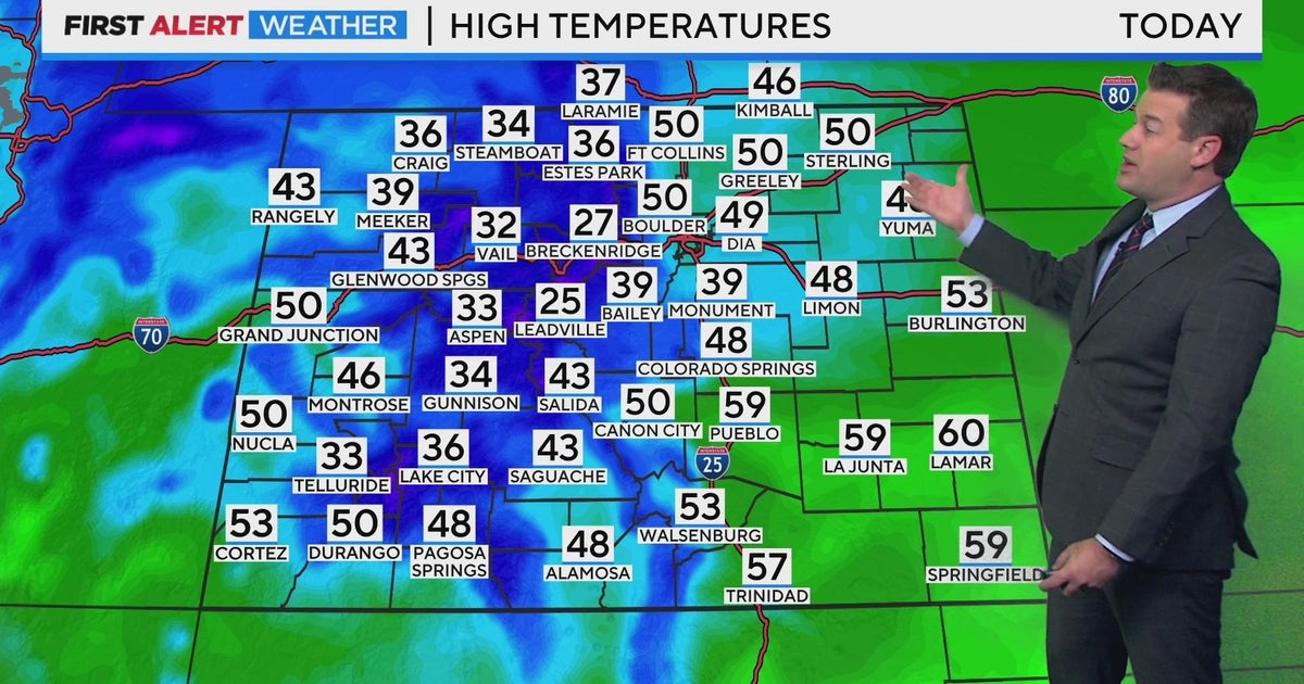 Staying cooler than normal through the weekend - CBS Colorado