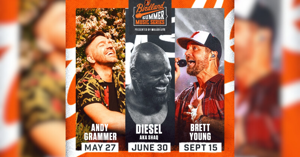 Orioles present Birdland Summer Music Series featuring Shaq, Andy