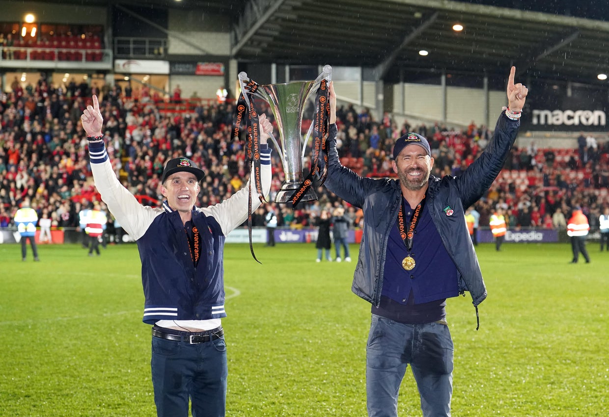 Welsh soccer club Wrexham, owned by Ryan Reynolds and Rob McElhenney ...