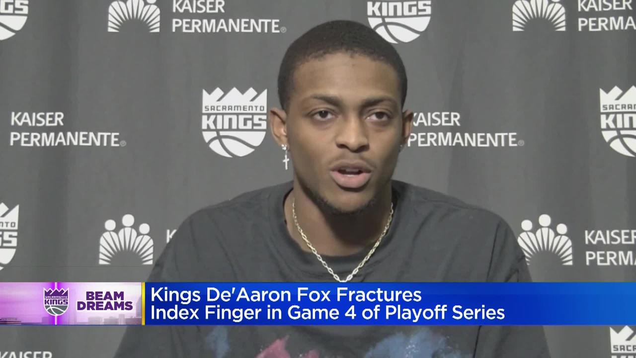 Report: Kings All-Star De'Aaron Fox fractured finger in shooting hand in  Game 4 vs. Warriors