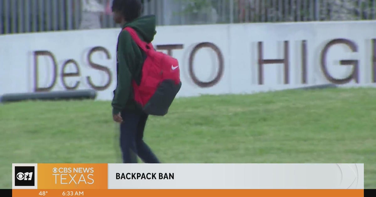 DeSoto ISD backpack ban takes effect CBS Texas