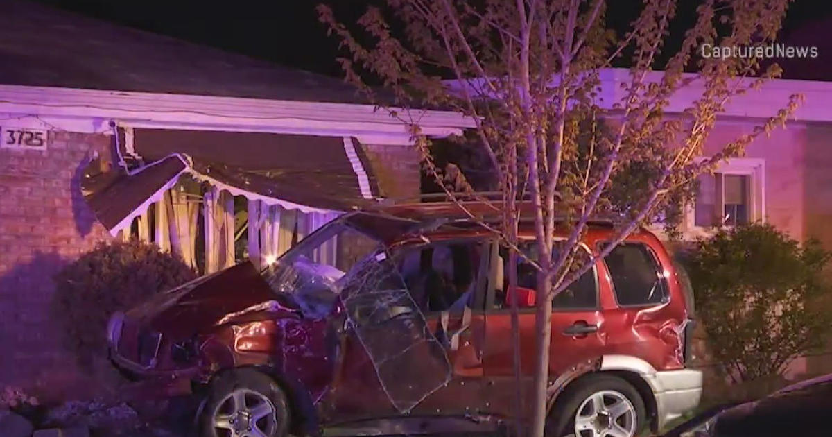 Car crashes into home stopping just inches from sleeping homeowner - CBS  Chicago