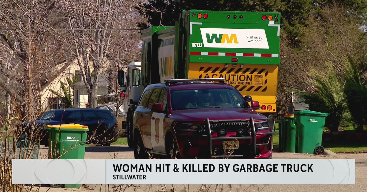 Woman hit, killed by garbage truck in Stillwater, police say CBS