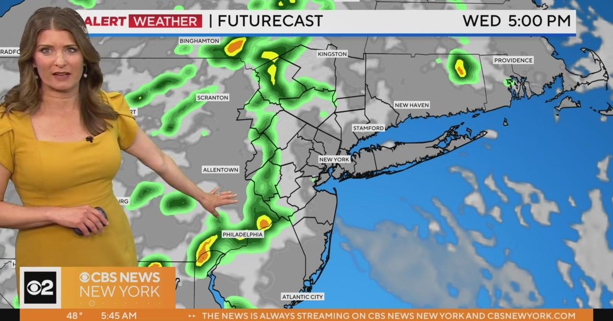 First Alert Weather: Rain chances rest of week - CBS New York