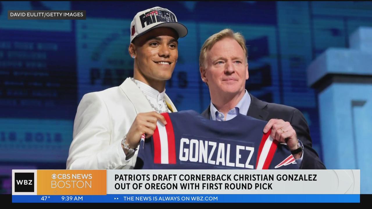 Patriots select cornerback Christian Gonzalez in first round of NFL Draft -  CBS Boston