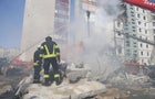 Residential Building In Uman Partially Destroyed As Result Of Missile Hit 