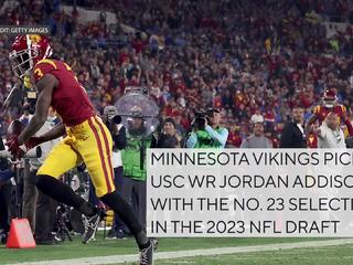 Minnesota Vikings Select Wide Receiver Jordan Addison With No 23