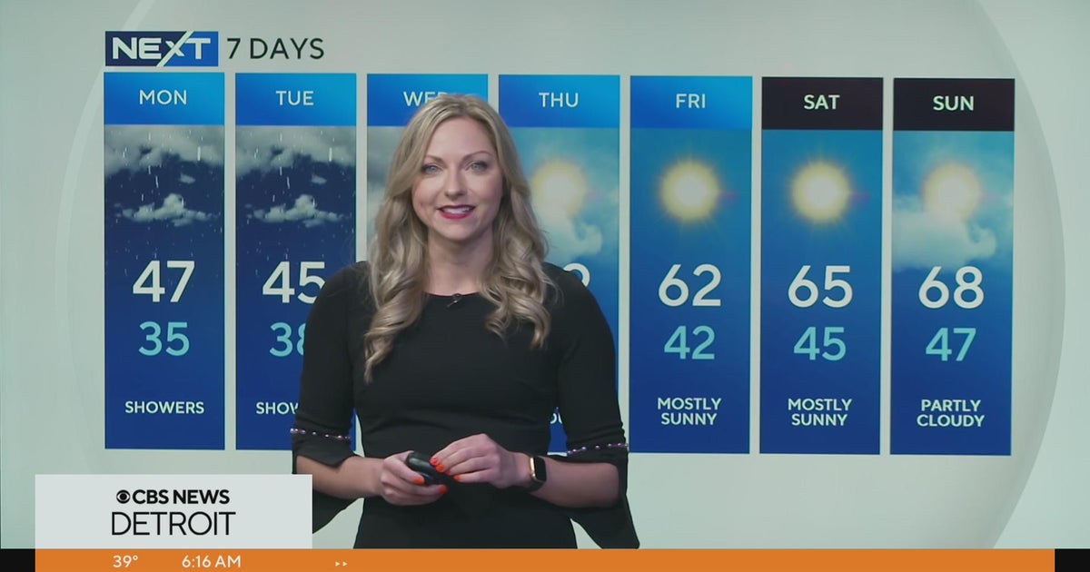 NEXT Weather Forecast May 1, 2023 (Today) - CBS Detroit