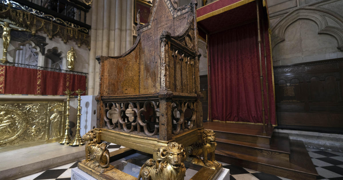 "Coronation Chair" renovated and ready for King Charles III after 700 years of service