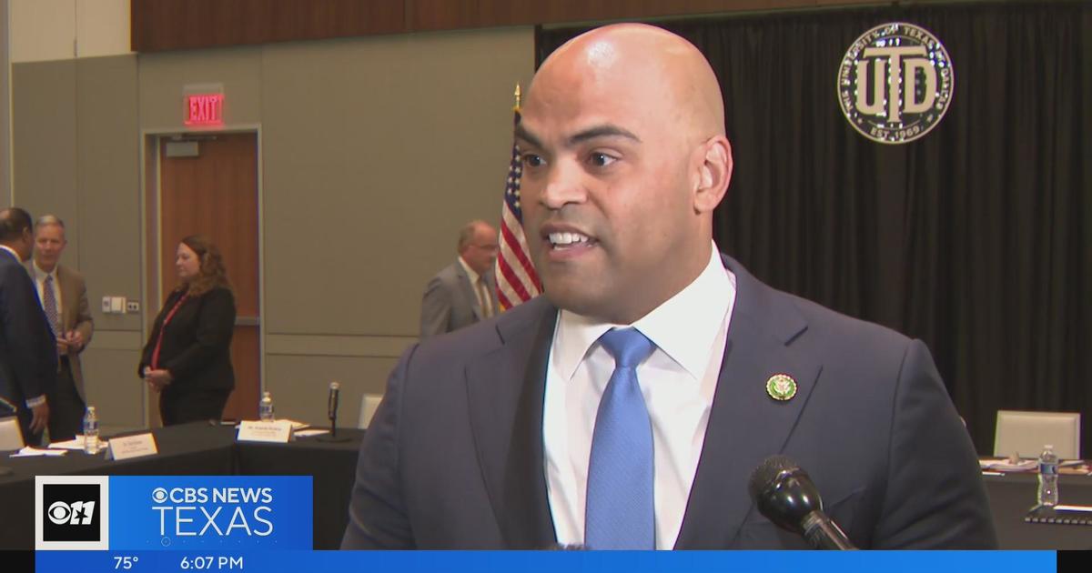 Rep Colin Allred Makes Public Appearance At Utd Cbs Texas