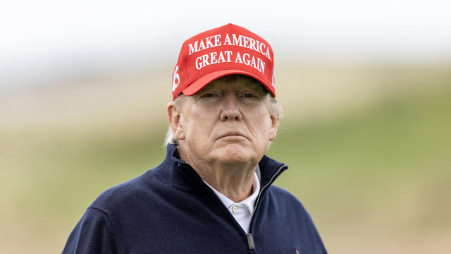 Former U.S. President Donald Trump Visits His Turnberry Golf Resort 