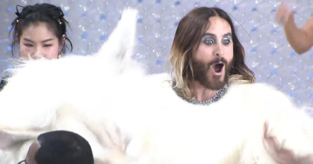 Jared Leto wears a cat costume to the Met Gala CBS New York