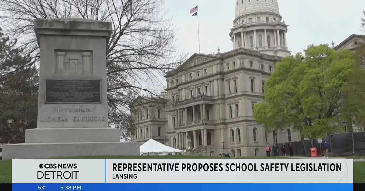 Michigan lawmaker proposes dedicated funds for school safety CBS Detroit