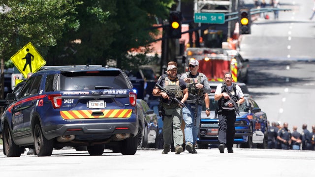A shooting suspect is seen in an image released by Atlanta police May 3, 2023. 