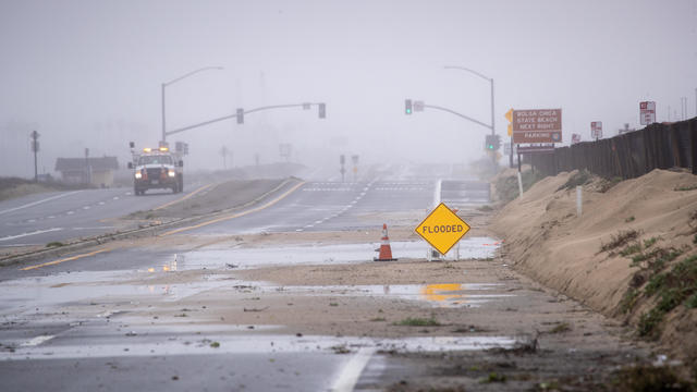 Flooding from atmospheric river in Southern California 
