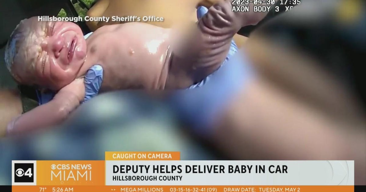 Florida deputy helped deliver baby in a car - CBS Miami