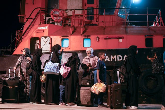 Sudan Evacuees 