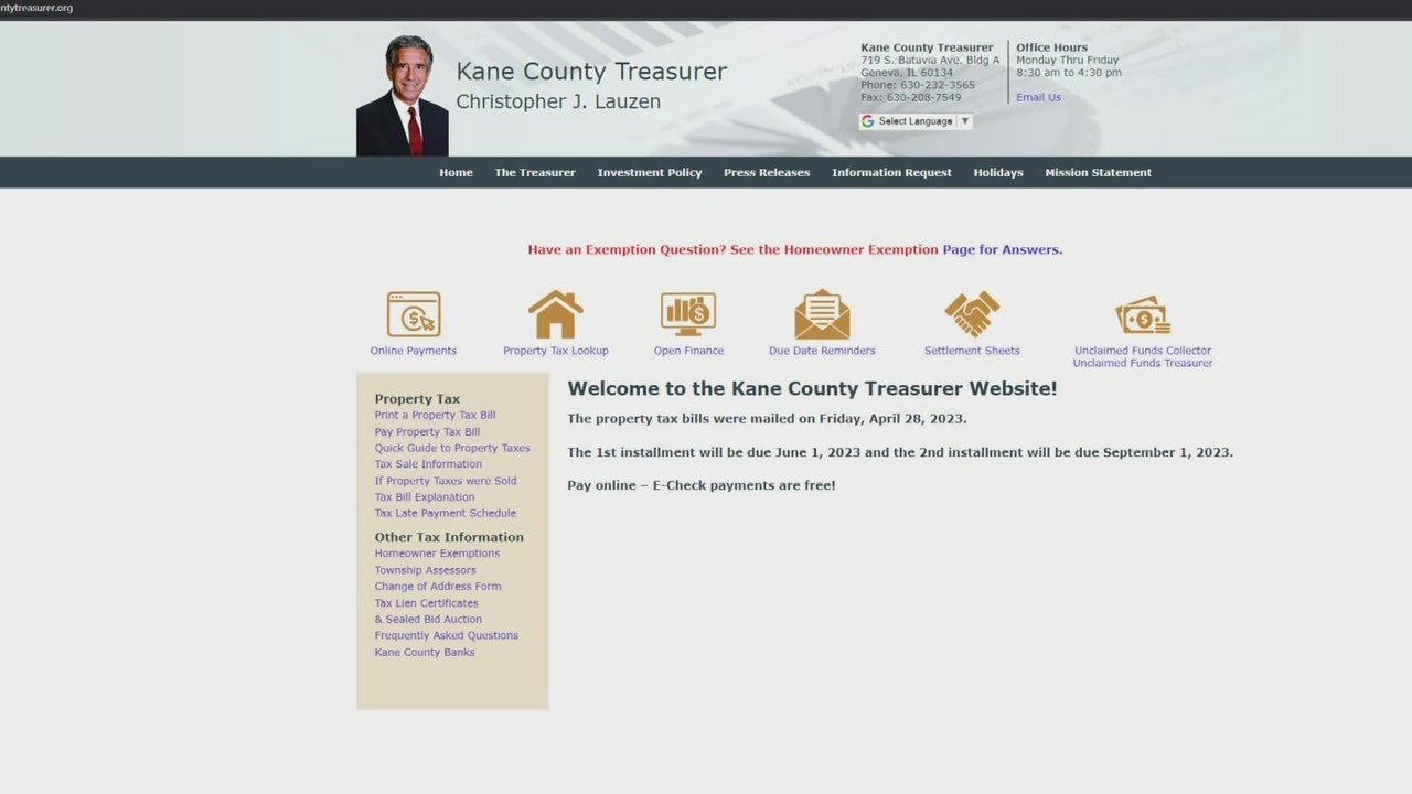 Authorities in Kane County warn of fake treasurer website - CBS