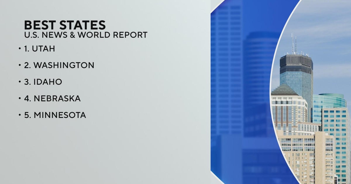 Minnesota ranked 5th best state to live in CBS Minnesota