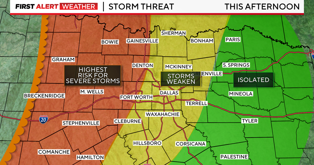 Weather Alert: Severe storms possible for parts of North Texas Thursday afternoon - Vimarsana News