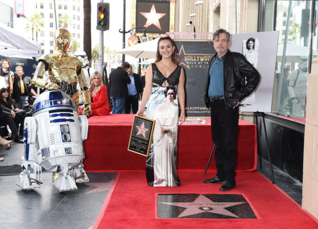 Carrie Fisher Honored with Star on The Hollywood Walk of Fame 
