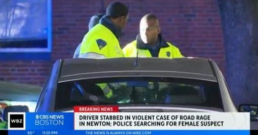Man stabbed in road rage incident in Newton - CBS Boston