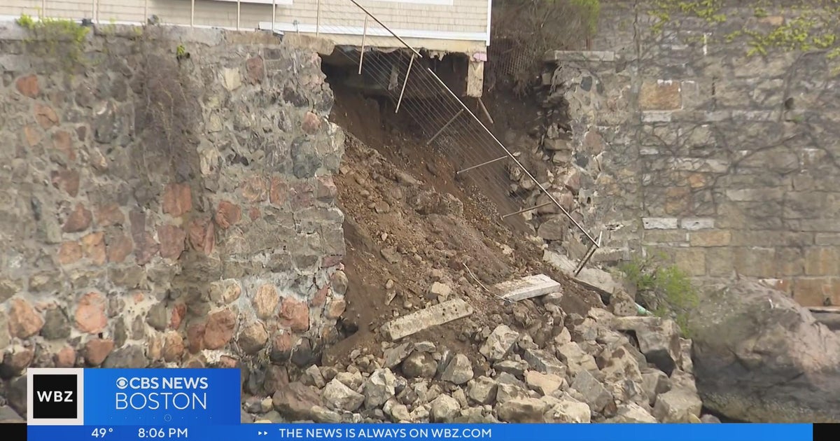 Seawall collapses under Swampscott restaurant CBS Boston