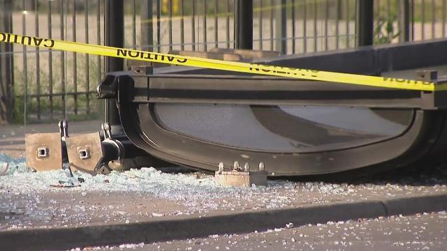 CTA bus shelter crash 